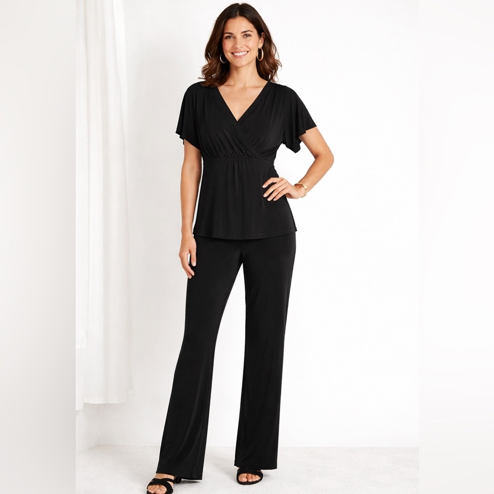 Chicos Travelers blouse size large Chicos size 2